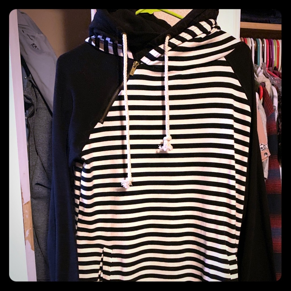 Double hooded hoodie